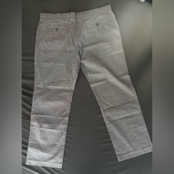 GOODTHREADS Casual Dress pant/trouser grey rustic straight pant - Picture 4 of 8